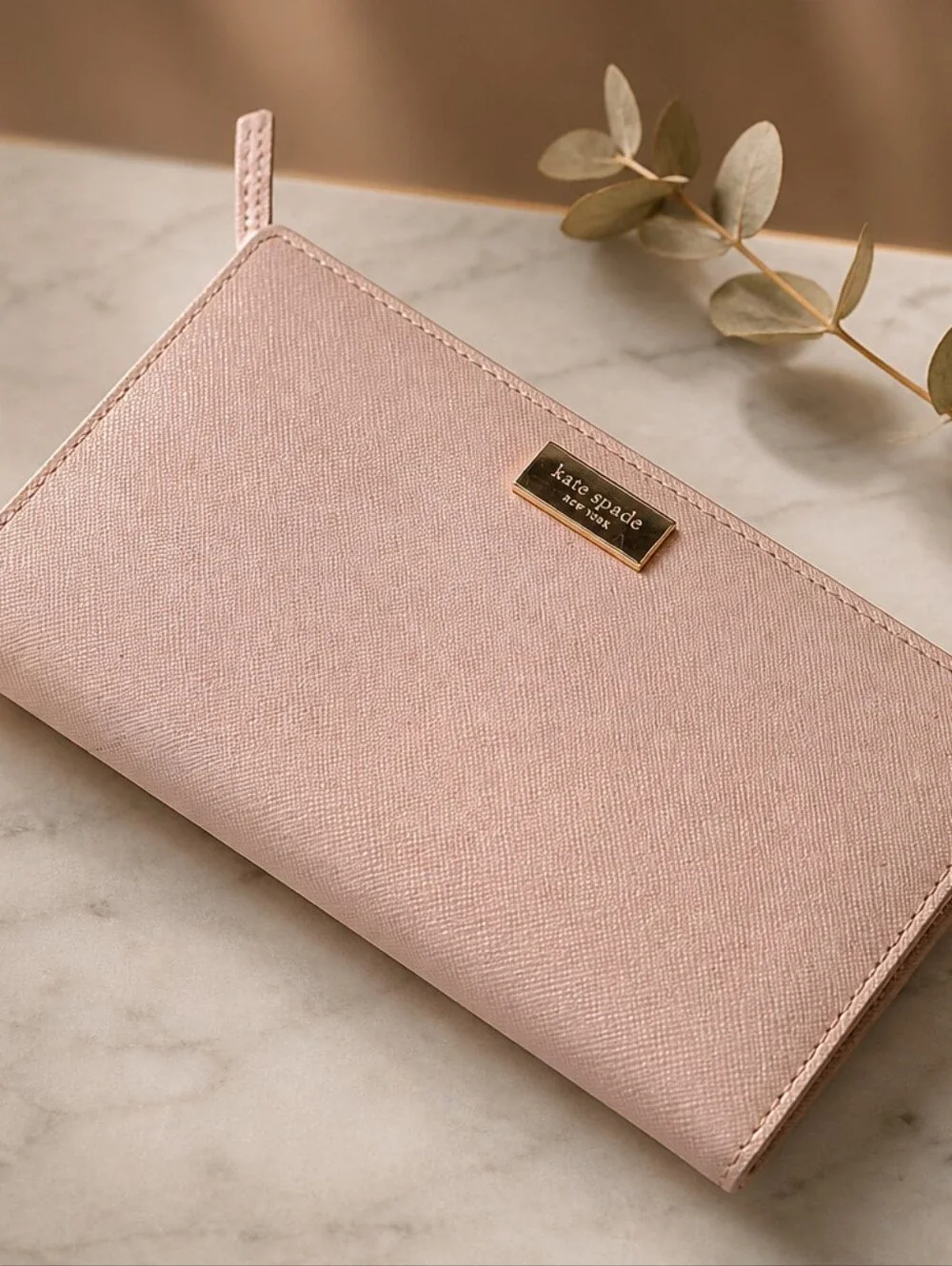 Kate Spade Light Pink Snap Wallet